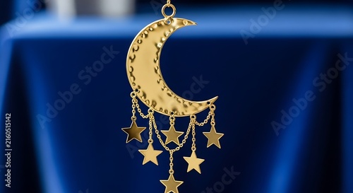 gold crown on blue background