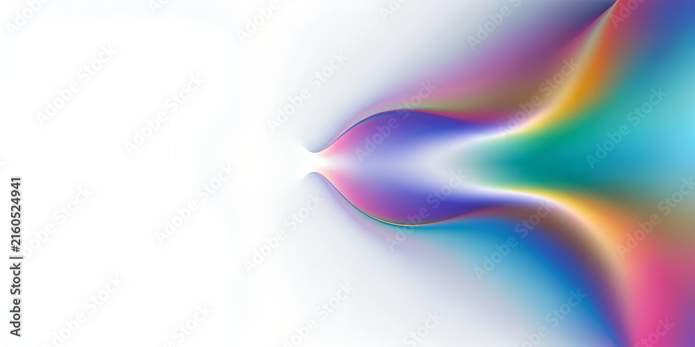 Naklejka premium Multicolour White S-Curve Gradient Background with Central illumination