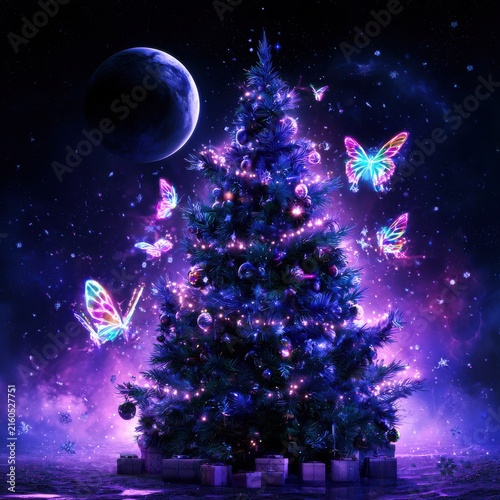 Enchanting Night Christmas Tree