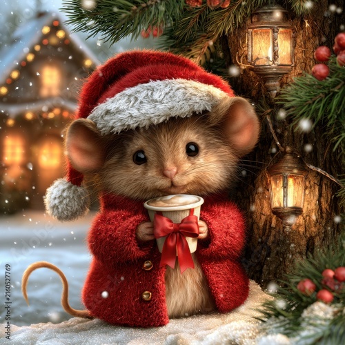 Adorable Christmas Mouse Delight