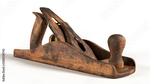 Obraz na płótnie Hand plane product render on bright white studio backdrop