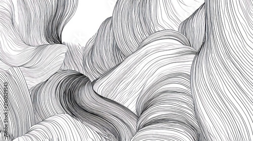 Abstract flowing lines graphic design illustration for background texture