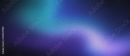 Abstract grainy gradient background with blue and purple light waves. Soft ethereal glow texture for modern web design. Cinematic neon color blur for cosmic atmosphere and digital wallpaper.