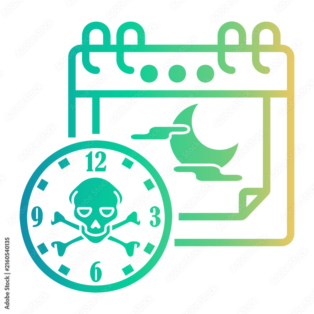 Naklejka premium overload Line Gradient Icon