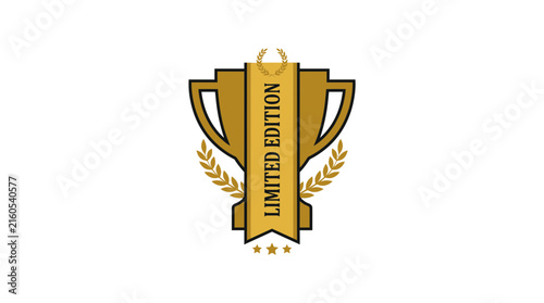 Golden Trophy Award with 