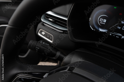 modern car steering wheel interior dashboard featuring dashboard
