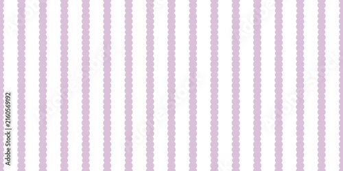 Pastel lavender scalloped vertical stripe pattern. Gentle violet wavy line background for stationery, gift wrapping, and textiles.
