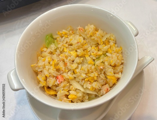 Konstfotografi 中国料理レストランのカニ肉とレタスのチャーハン（蟹チャーハン）