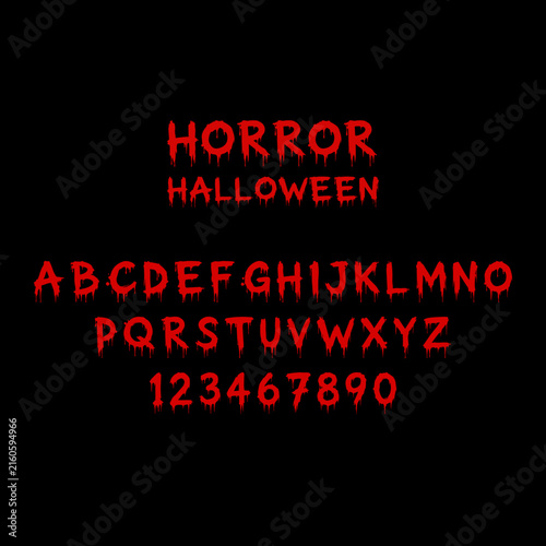 Horror Halloween is a creepy and terrifying display font designed for Halloween and horror-themed projects. Featuring a dark, horror-inspired style with dripping details.