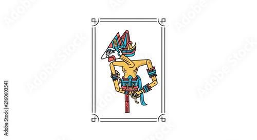 Traditional Indonesian Wayang Kulit Shadow Puppet