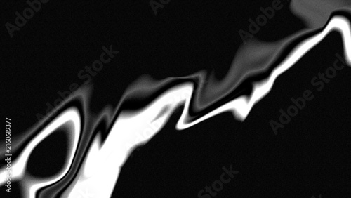 Abstract noise grainy black and white fluid wave background with metallic liquid gradient distortion, digital illustration asset for luxury corporate web design, modern poster backdrop