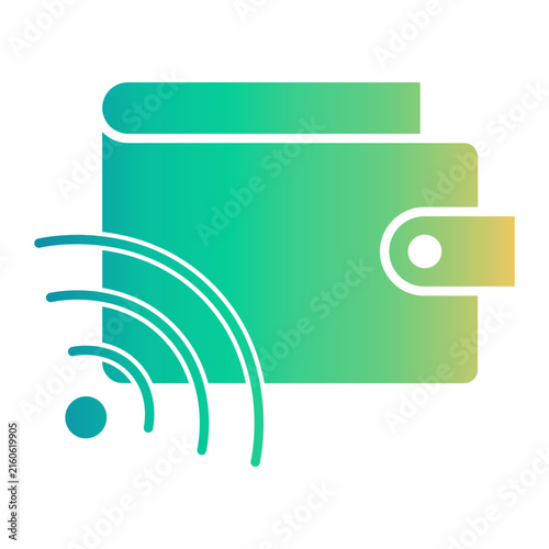 digital wallet Gradient icon