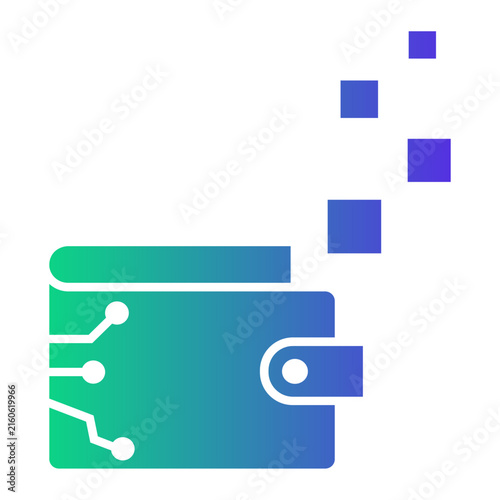 digital wallet Gradient icon