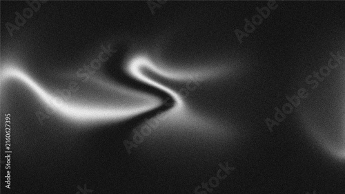 Canvastavla Black and white grainy gradient background, dark monochromatic noise texture ban
