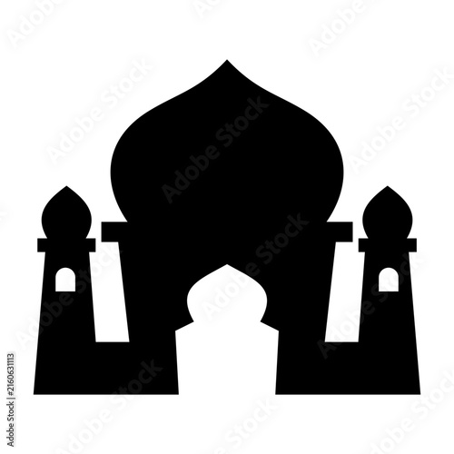 Mosque Silhouette Background
