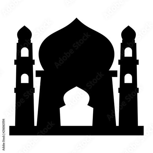 Mosque Silhouette Background