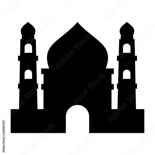 Mosque Silhouette Background