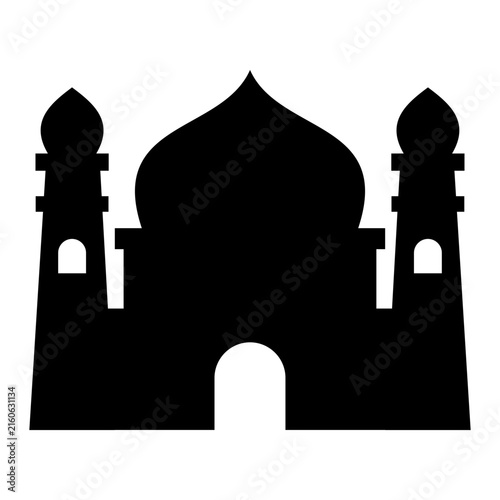 Mosque Silhouette Background
