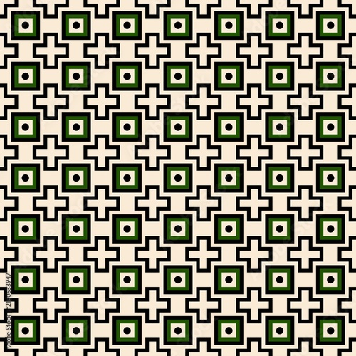 Abstract Geometric Art Deco Style Pattern Background