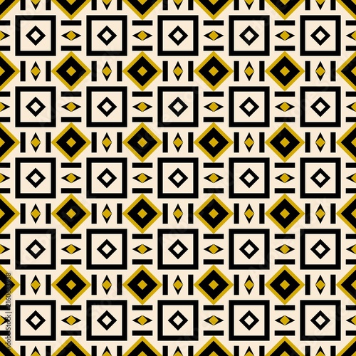 Abstract Geometric Art Deco Style Pattern Background
