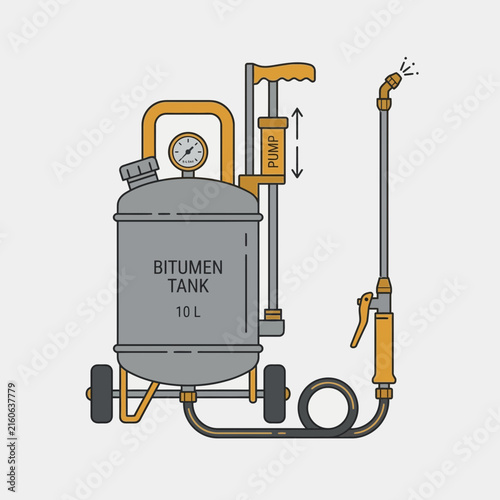 Industrial Bitumen Sprayer Equipment For Construction And Maintenance Jobs