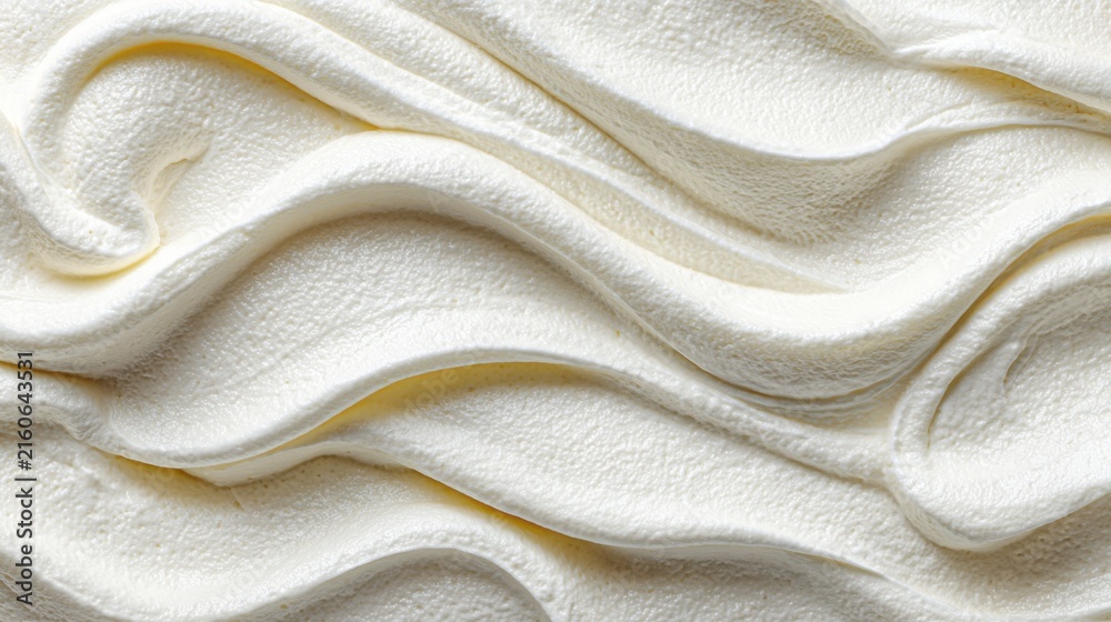 Fototapeta premium Close up of soft whipped cream texture