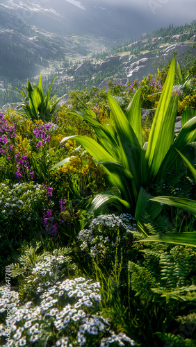 Alpine summer meadow