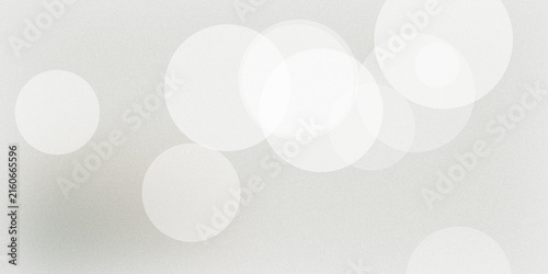 Canvas Print Abstract white background with soft light circles for modern clean graphic interface