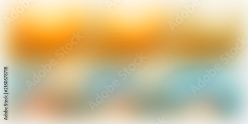 Quadro su tela Softly blurred yellow and blue abstract background with gentle light transitions for peaceful design elements