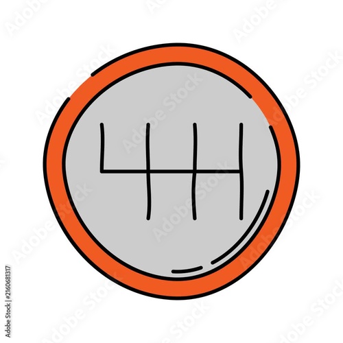 Gear Shift Handrawn icon animation with minimal, smooth transitions, and simple. No background. Alpha Channel
