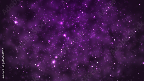 Glowing Purple Magic Dust Starry Background