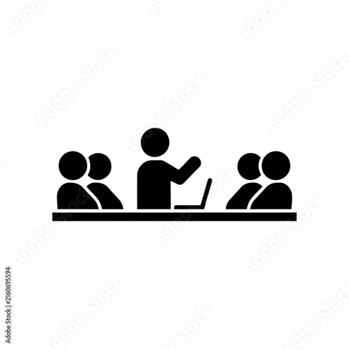 Business People Icon Set, Professional Team Group Symbols, Business Communication and Social Network Concept, Vector Illustration Collection of People, Leaders and Community Members
