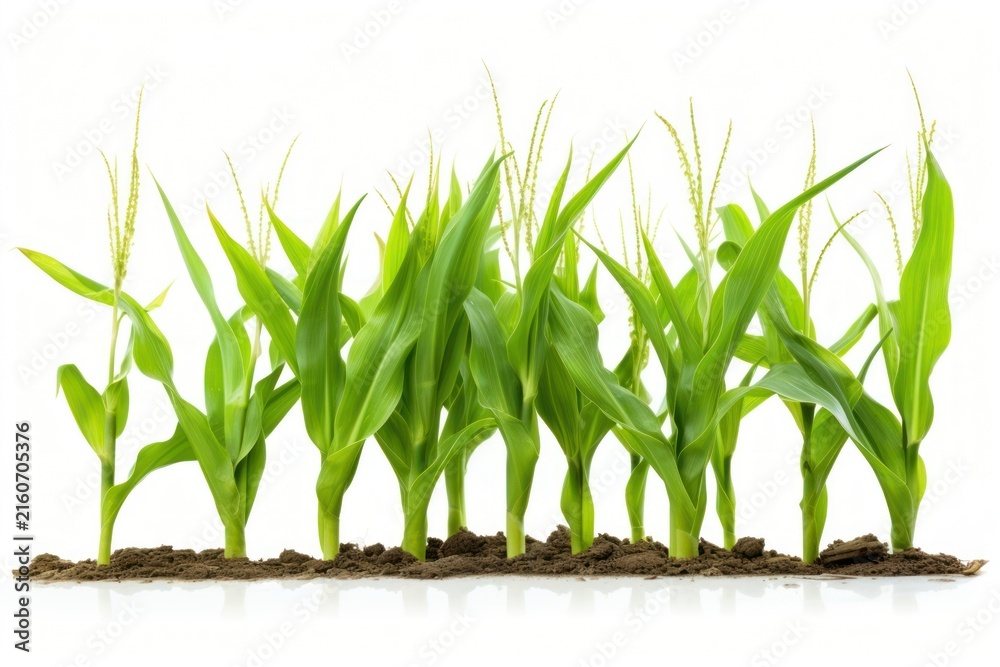 Fototapeta premium Corn outdoors plant field.