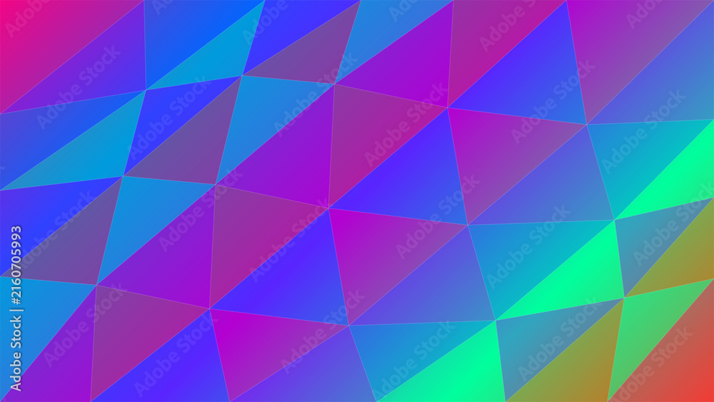 Obraz premium Colorful geometric abstract pattern with triangles illustration