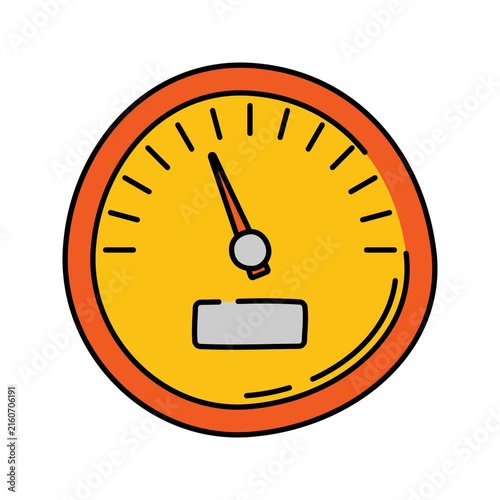 Speedometer Handrawn icon animation with minimal, smooth transitions, and simple. No background. Alpha Channel
