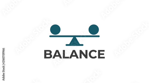 Balance scale logo for legal and ethical themes.