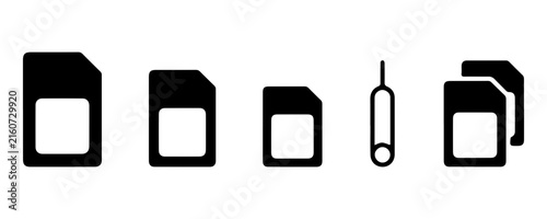 SD Memory Card Glyph Icon Collection Featuring Flash Storage Digital Data Transfer and Portable Memory Devices