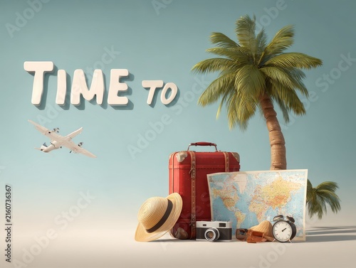 Travel vacation beach getaway relaxation.