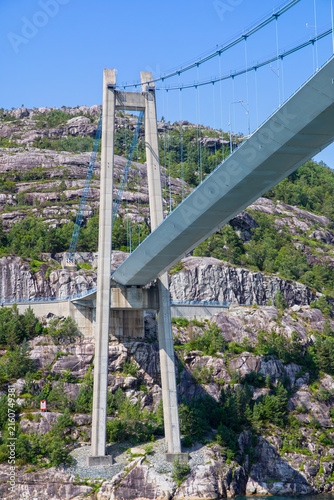 Close-Up of Lysefjord Bridge near Forsand, Norway