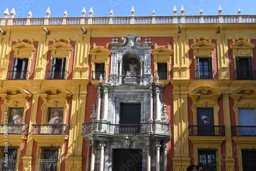 Palacio Episcopal- Bischofspalast an der Plaza del Obispo in Málaga, Spanien
