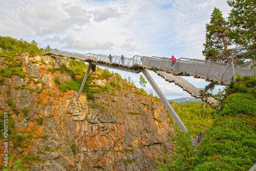 Viewing Walkway at Vøringsfossen Waterfall, Eidfjord, Norway