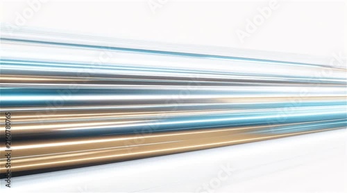 Pastel motion streaks in blue tan and gray converging on white for clean corporate branding