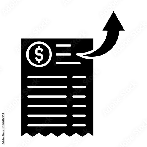 Foto Expense Glyph Icon