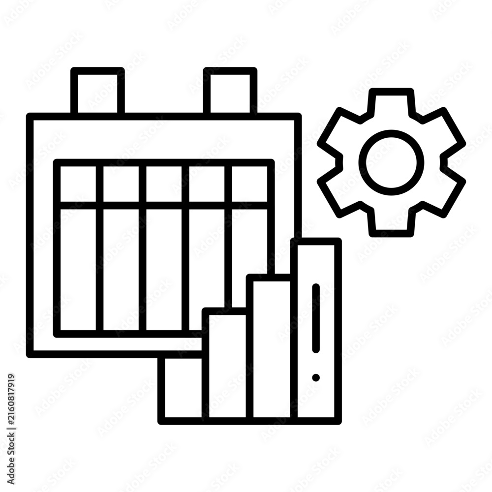 Obraz premium Schedule Line Icon