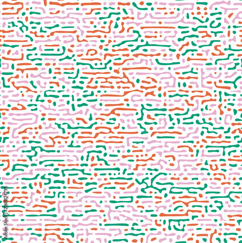 Turing pattern seamless vector background. Earthy organic maze texture.