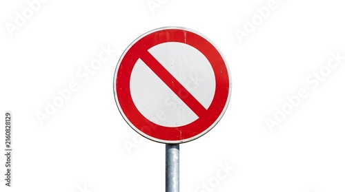 forbidden stop sign