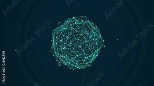 Abstract Digital Connection Sphere
