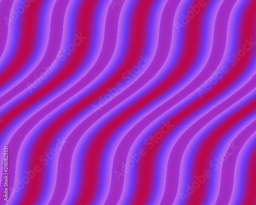 Wavy lines abstract background with rhythmic blue and magenta stripes for contemporary graphic design.