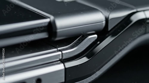 Sleek Folding Phone - A Close-Up of Modern Technology.