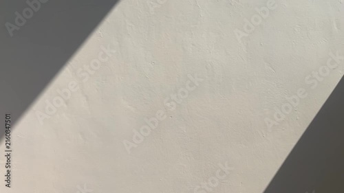 White wall white shadows and sun shine for background. backgrounds. sunlight. side view, front. copy space, empty, free, negative, text, design. half. black dark. bright. paint. presentation, mockup